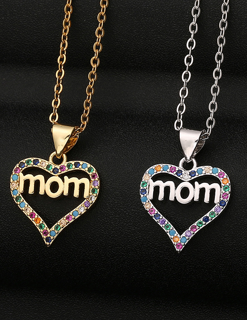 Collar De Amor De Mamá Con Diamantes De Cobre