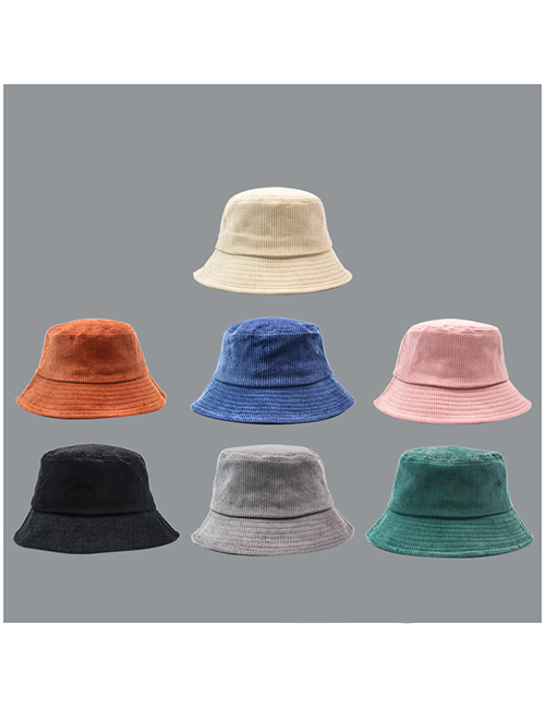 Sombrero De Pescador De Pana De Color Liso