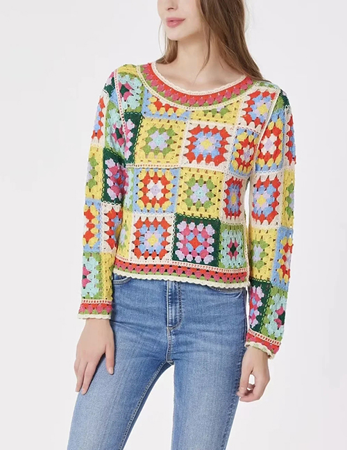Blusa De Crochet De Colores