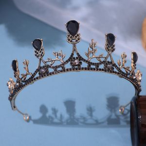 Corona Hueca Con Patrón De Diamantes De Aleación