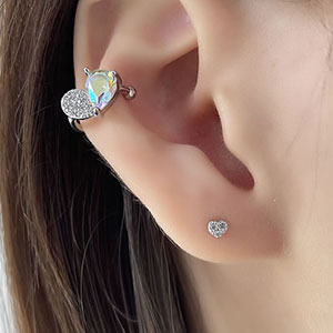 Ear Cuff De Cobre Con Diamantes (individual)