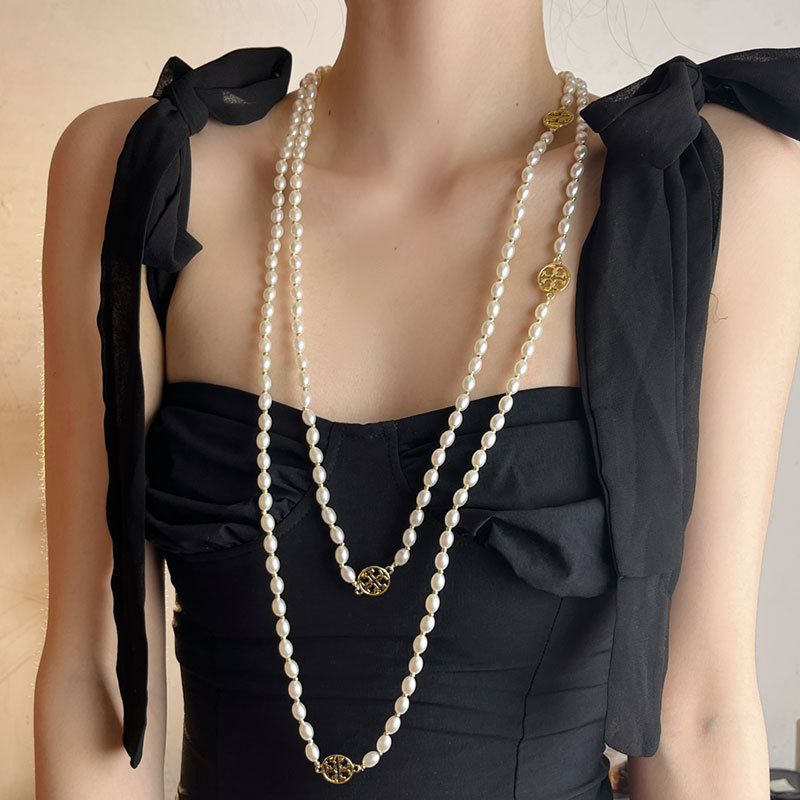 Multi-layered Pearl Bead Necklace