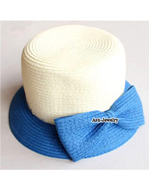 Propper Sapphire Blue Butterfly Braided Rope Fashion Hats