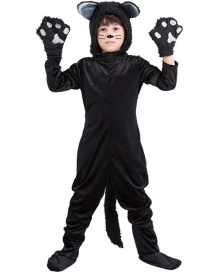 Halloween Disfraz De Gato Negro