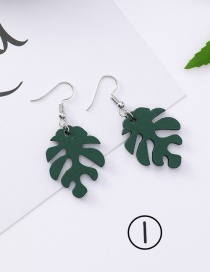 Fashion Green Leaf Shape Decorated Earrings