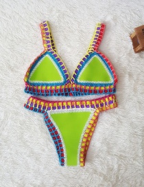 Bikini Trenzado De Color Caramelo