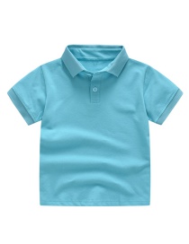 Camiseta Infantil De Solapa En Color Liso