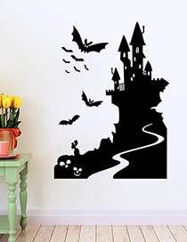 Aw9423 Halloween Bat Castle Vinilo Decorativo