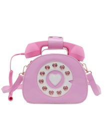 Fashion Pink Digital Simulation Can Answer The Phone Shoulder Messenger Bag