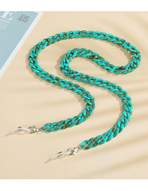 Fashion Green Acrylic Leopard Print Chain Halter Neck Glasses Chain