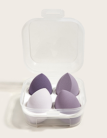 Huevo De Maquillaje 4 Colores-violeta Claro-4 Paquetes