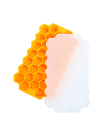 Molde De Silicona Para Hielo Honeycomb 37 Celdas Con Tapa