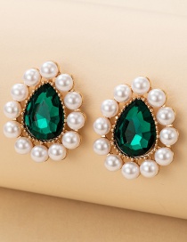 Aretes De Esmeralda Con Perlas De Ópalo