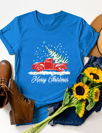 Camiseta De Manga Corta Christmas Truck