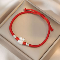 Fashion Red Rabbit { 2# }925 Bracelet Cord Rabbit Bracelet