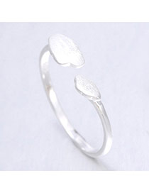 Wholesale Silver Color Cloud Shape Simple Design  Cuprum Korean Rings