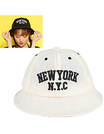 High-quality Beige Letter New York Nyc Pattern Simple Design