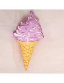 Fashion Purple Ice Cream Shape Decorated Simple Aerated Beach Ball